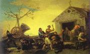 Francisco Jose de Goya, Fight at Cock Inn